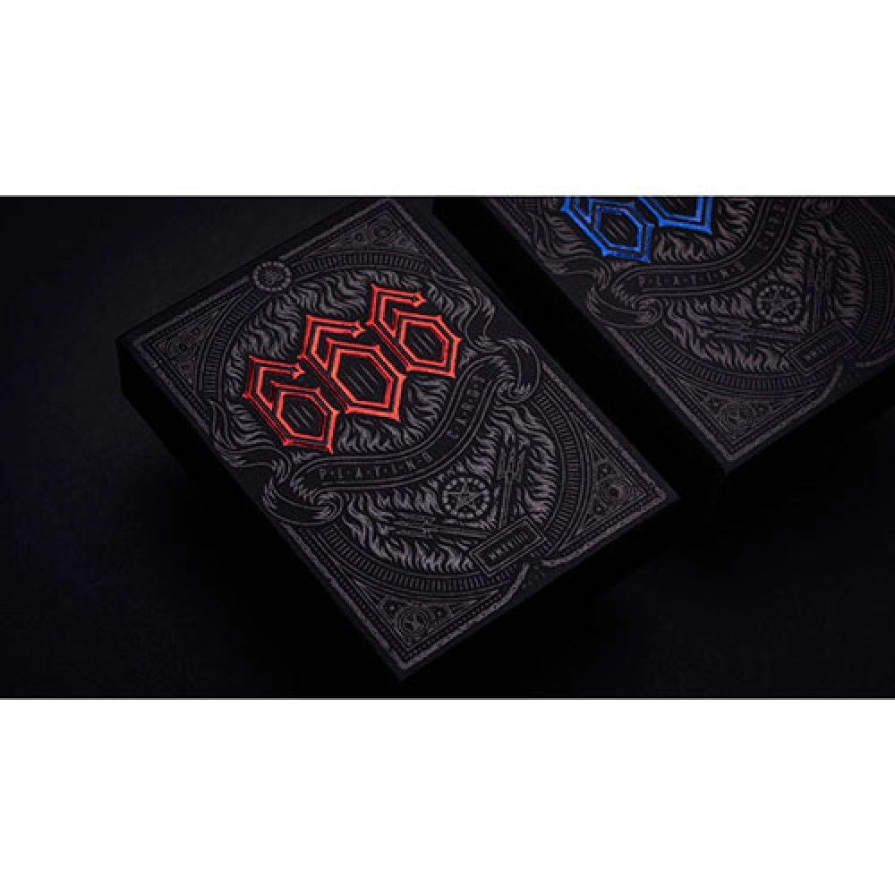 Mazzo di carte The 666 Red Playing Cards by Riffle Shuffle