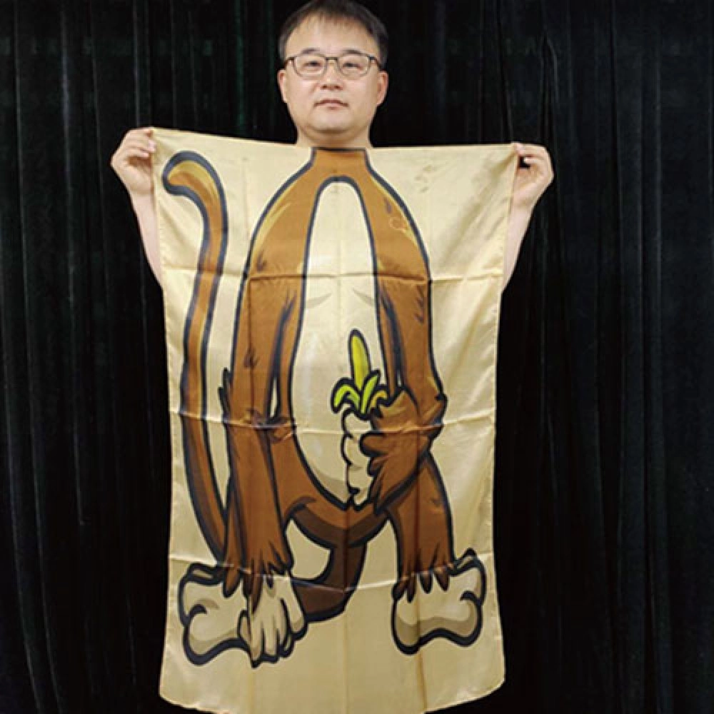 Character Silk (Hungry Monkey) 35 X 43  by JL Magic