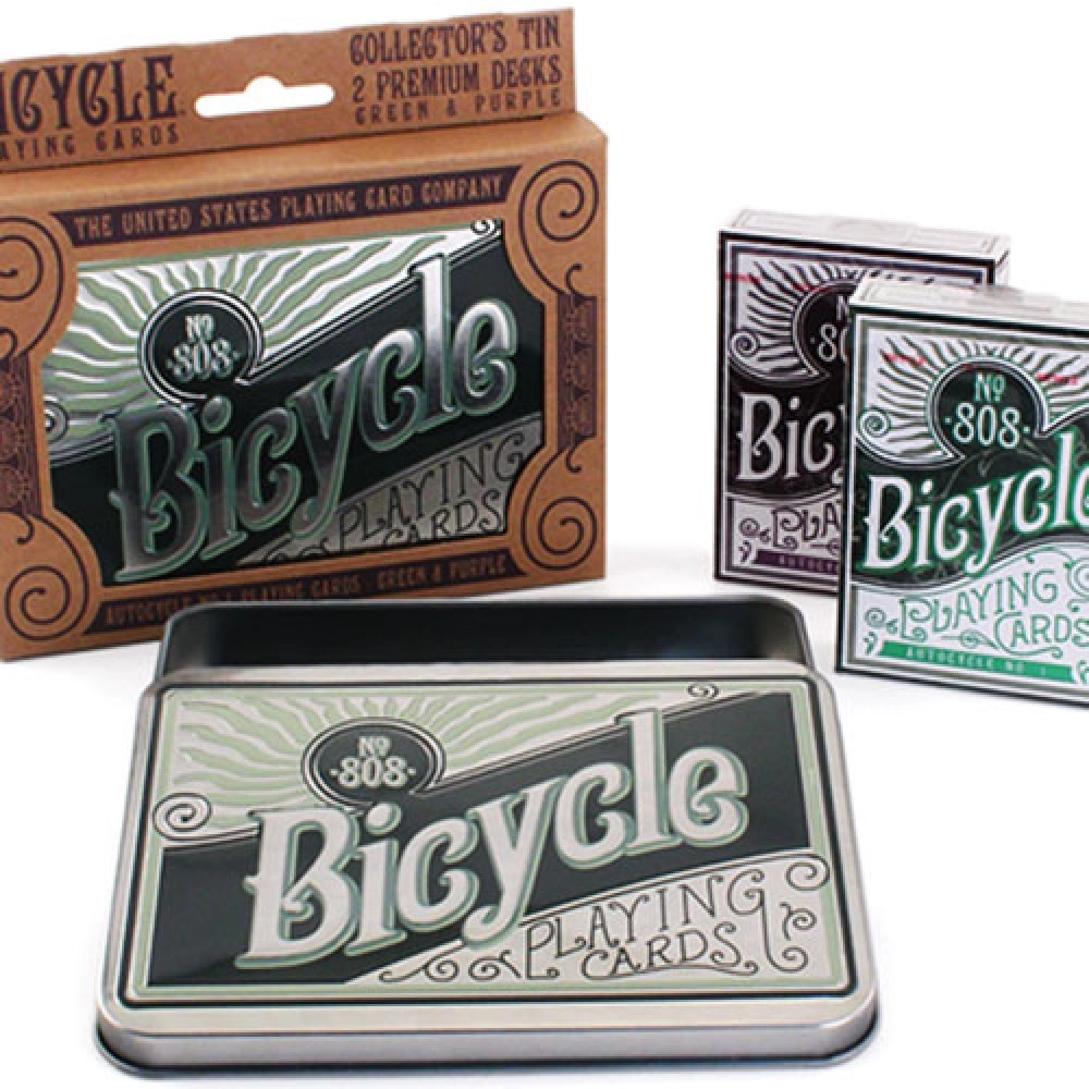mazzi di carte Bicycle Retro Tin Playing Cards by US Playing Card Co