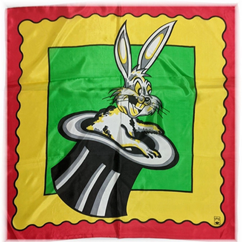 Rice Picture Silk 70 cm (Rabbit in Hat) by Silk King Studios