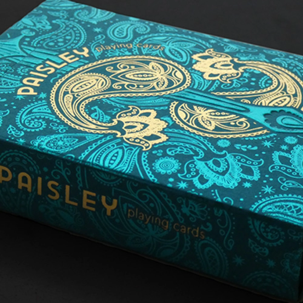 Paisley Royals (Teal) Playing Cards by Dutch Card House Company