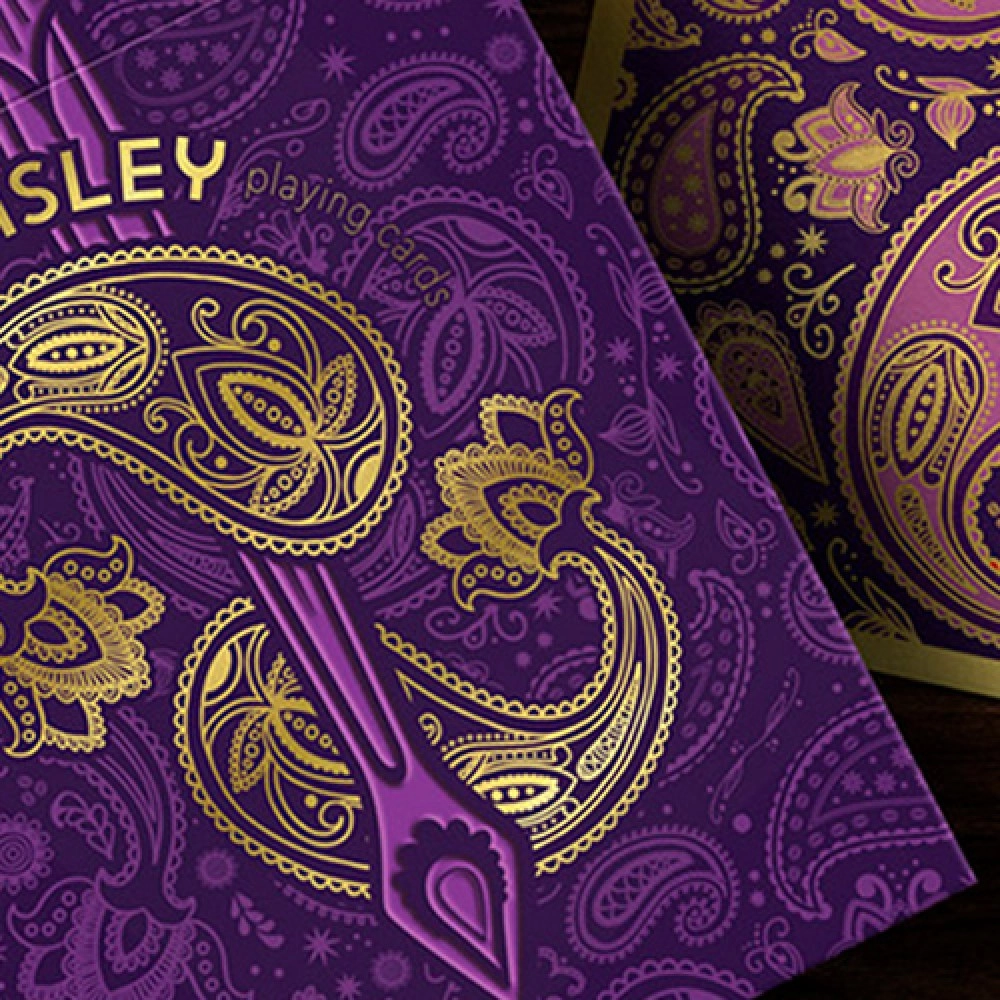 Mazzo di carte Collector's Paisley Royals Purple (Numbered Seals)  Playing Cards by Dutch Card House Company