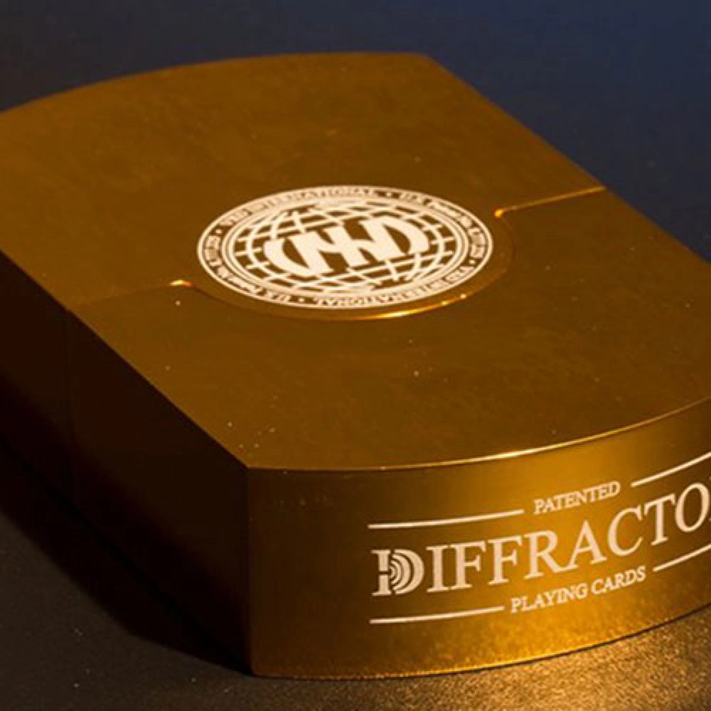 Mazzo di carte Vegas Diffractor Gold (Metal) Playing Cards