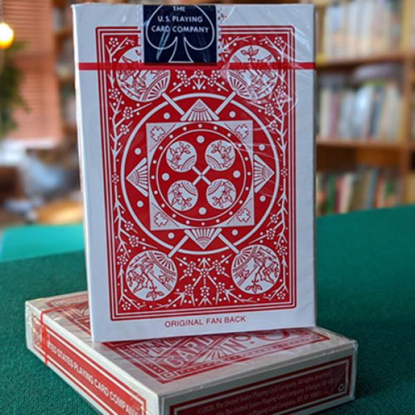 Mazzo di carte Experts Thin Crushed Tally Ho Fan Back (Red) Playing Cards