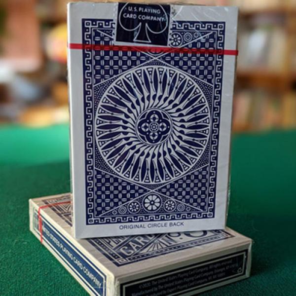 Mazzo di carte Experts Thin Crushed Tally Ho Circle Back (Blue) Playing Cards
