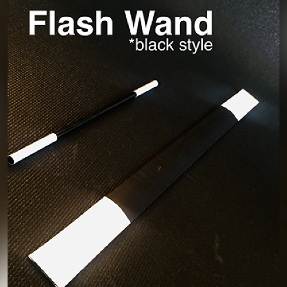 FLASH WAND (BLACK) by Victor Voitko (Gimmick and Online Instructions)