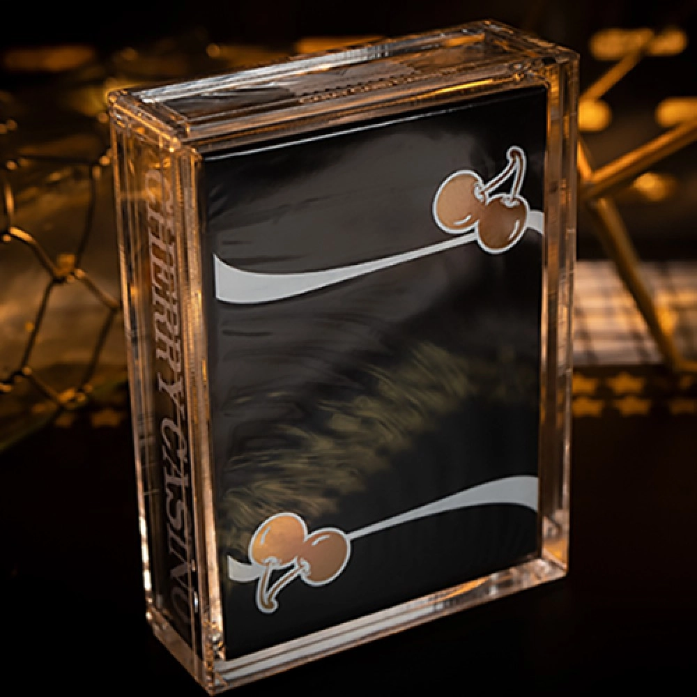 Mazzo di carte Limited Edition Cherry Casino Gilded (Monte Carlo Black and Gold) Numbered Seals Playing Cards by Pure Imagination Projects