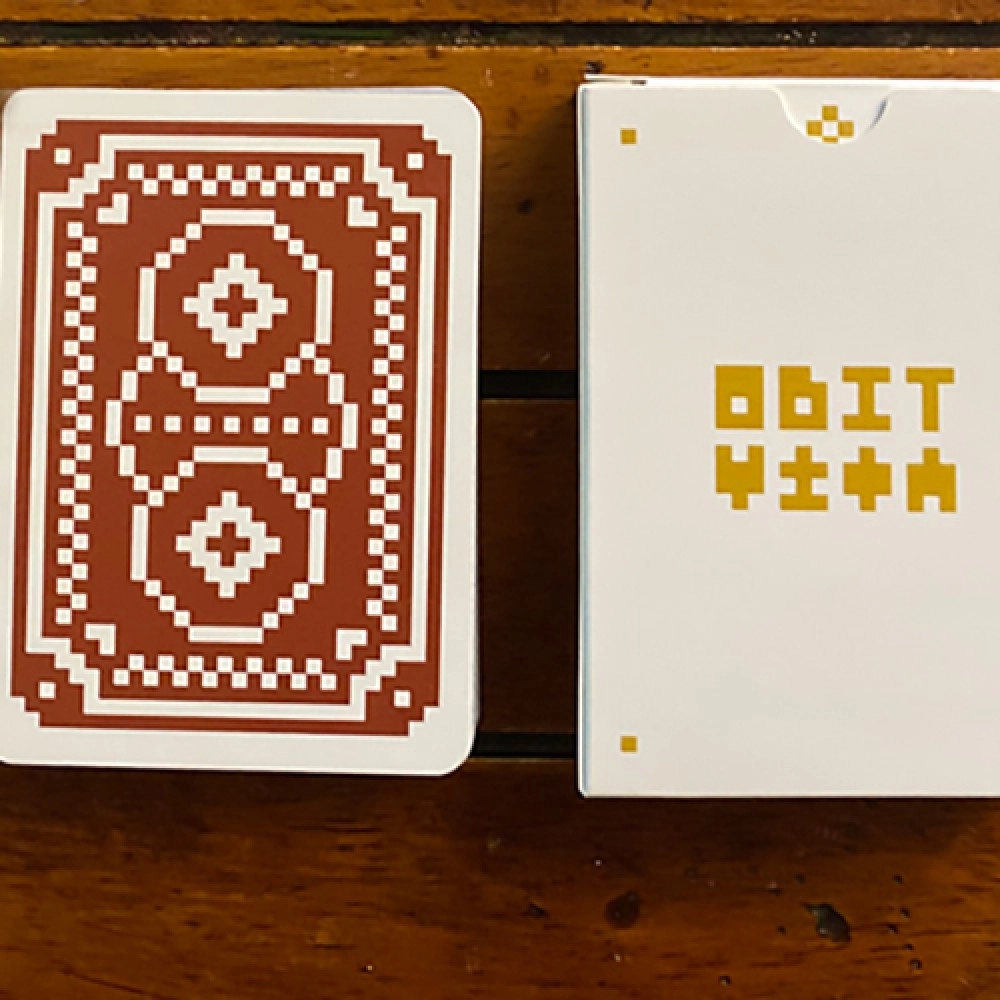 Mazzo di carte 8 Bit Red Playing Cards