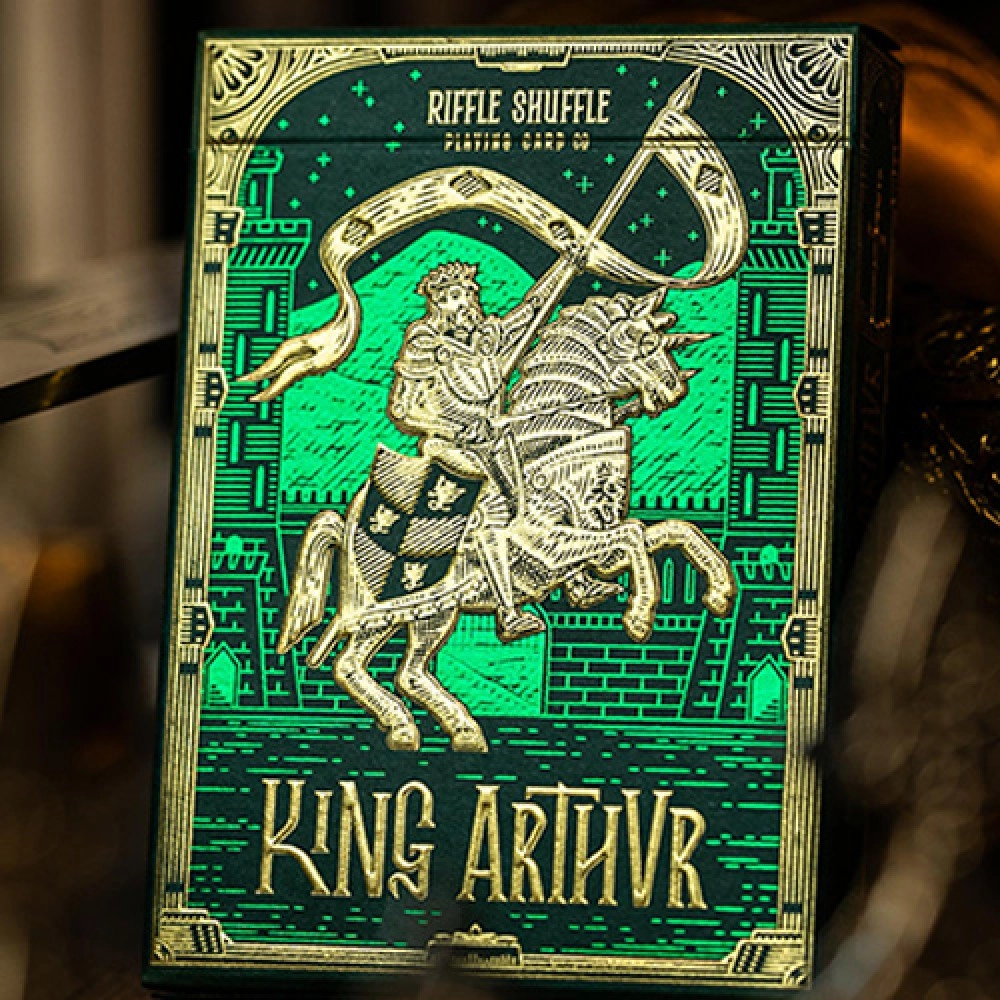Mazzo di carte King Arthur (Emerald Saga) Playing Cards by Riffle Shuffle