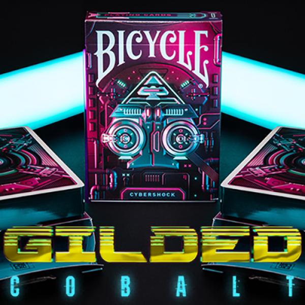 Mazzo di carte Gilded Cobalto Bicycle Cybershock P...