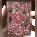 Mazzo di carte Dragon Transparent Playing Cards (Fire Red)