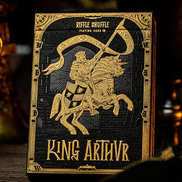 Mazzo di carte King Arthur Golden Knight (Foiled Edition) Playing Cards by Riffle Shuffle