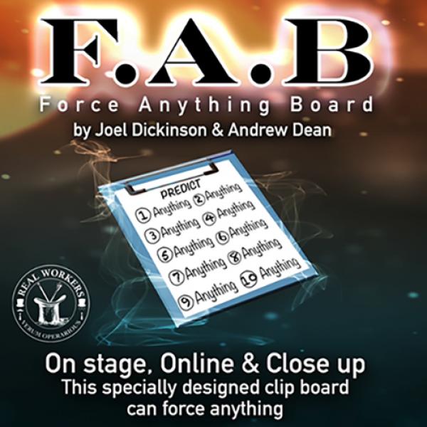 FAB BOARD A5/BLACK(Gimmicks and Online Instruction) by Joel Dickinson & Andrew Dean
