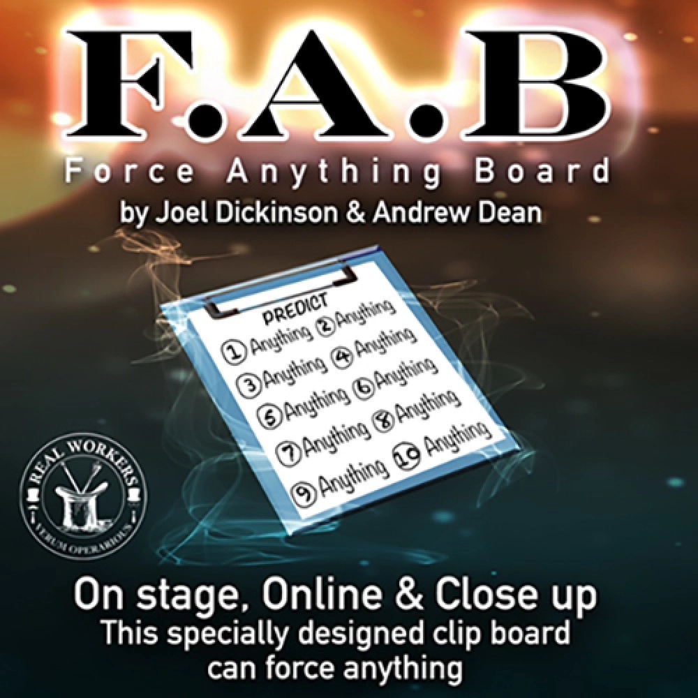 FAB BOARD A5/BLUE (Gimmicks and Online Instruction) by Joel Dickinson & Andrew Dean