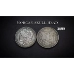 MORGAN SKULL HEAD COIN by Men Zi  Magic