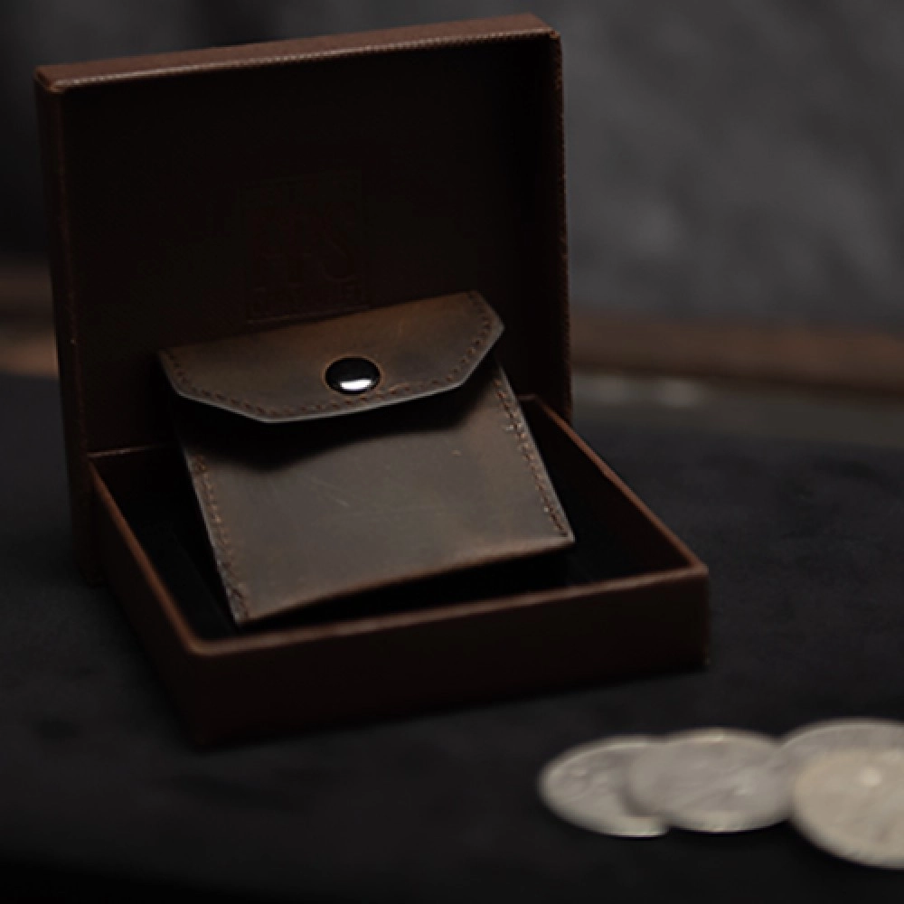 FPS Coin Wallet Brown (Gimmicks and Online Instructions) by Magic Firm