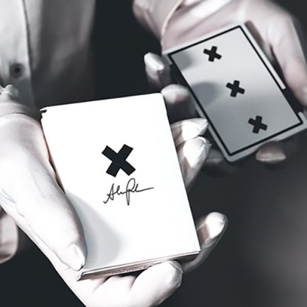 Mazzo di carte X Deck (White) Signature Edition Playing Cards by Alex Pandrea