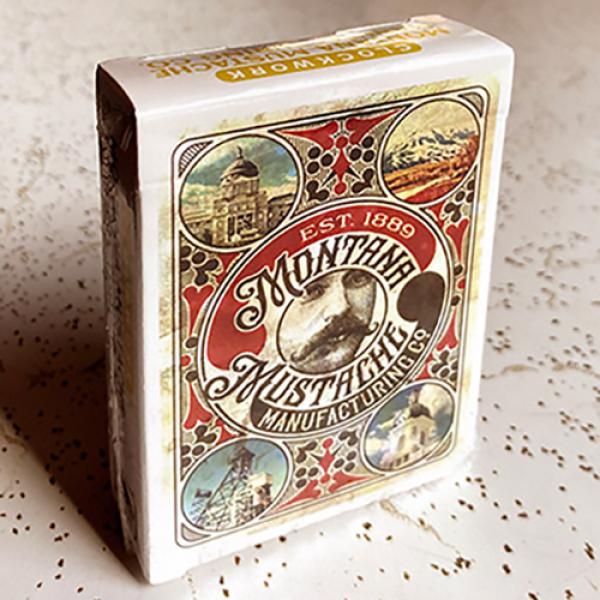 Mazzo di carte Clockwork: Montana Mustache Manufacturing Co. Playing Cards by fig. 23
