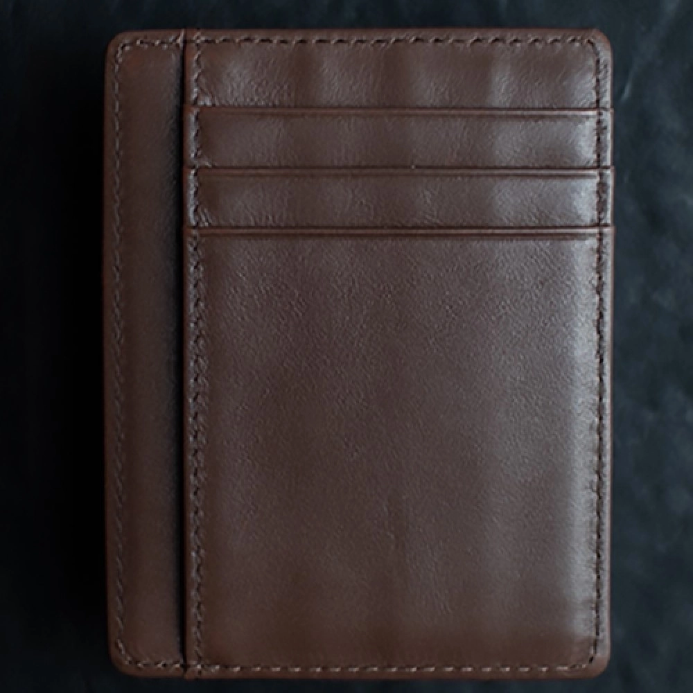 Limited Edition Shadow Wallet Bourbon Tan Leather (Gimmick and Online Instructions) by Dee Christopher and 1914