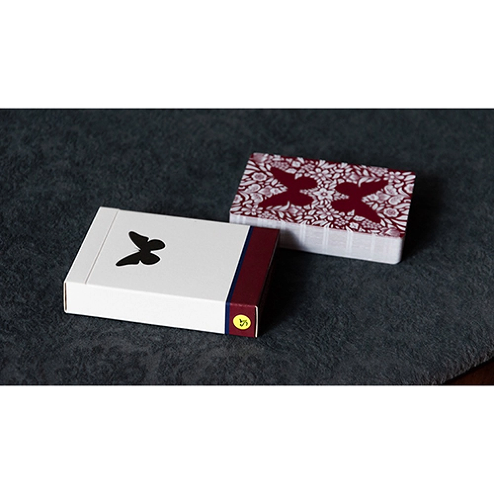 Mazzo di carte Stripper Butterfly Playing Cards Version 2 Marked (Red) by Ondrej Psenicka