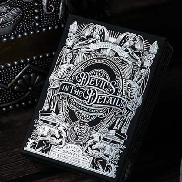 Mazzo di carte Devil's in the Details Sinful Silver Playing Cards by Riffle Shuffle