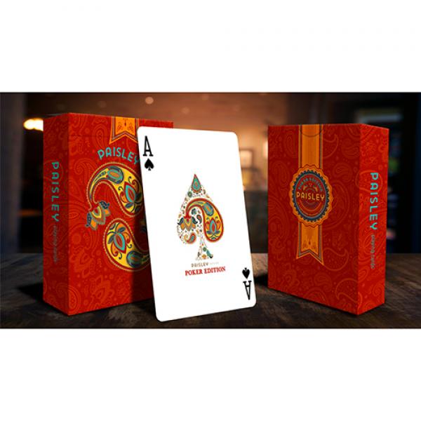 Mazzo di carte Paisley Red Playing Cards by by Dutch Card House Company