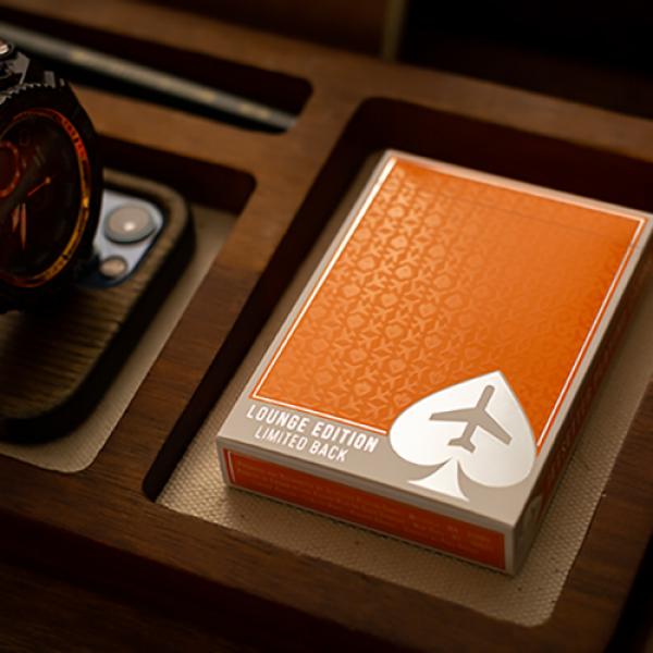 Mazzo di carte Lounge Edition in Hangar (Orange) with Limited Back by Jetsetter Playing Cards