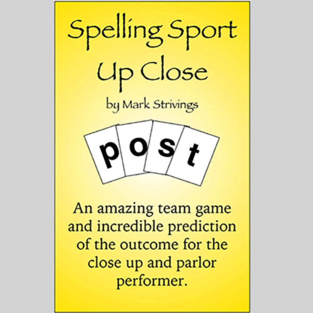 SPELLING SPORT CLOSE -UP by Mark Strivings