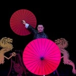 Dragon Parasol Set RED by LY & MS Magic - Ombrello da produzione
