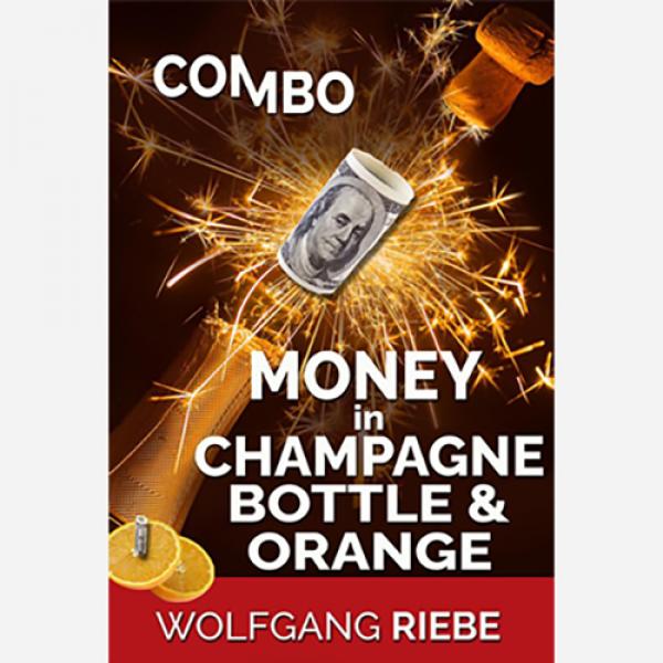Money in Champagne Bottle & Orange by Wolfgang...