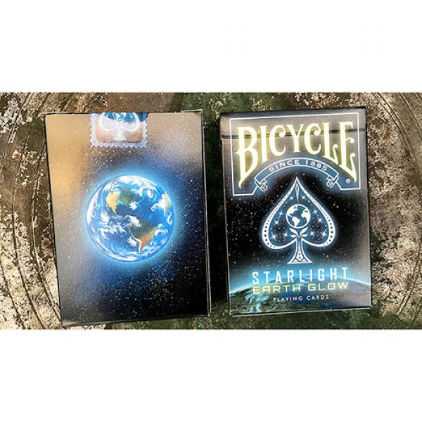 Mazzo di carte Bicycle Starlight Earth Glow Playing Cards by Collectable Playing Cards - Special Limited Print Run