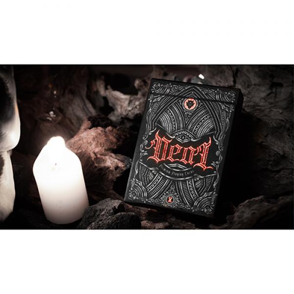 Mazzo di carte Deal with the Devil (Scarlet Red) UV Playing Cards by Darkside Playing Card Co