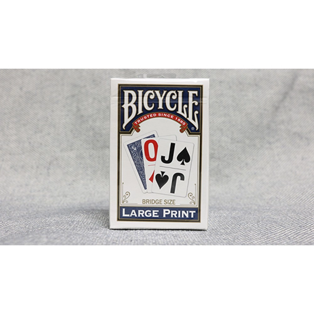 Mazzo di carte Bicycle Bridge (Blue) Large Print by USPCC