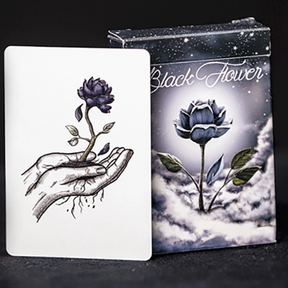 Mazzo di carte Black Flower Playing Cards by Jack Nobile