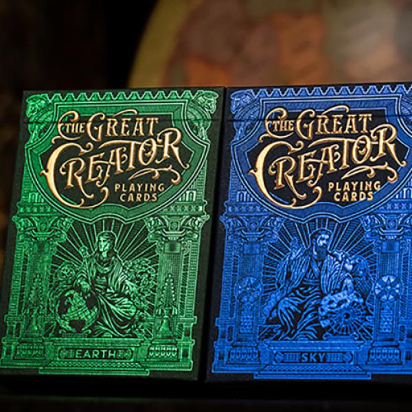 Mazzo di carte The Great Creator: Sky Edition Playing Cards by Riffle Shuffle