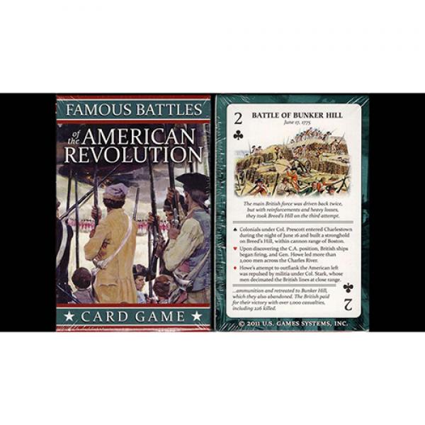 Mazzo di carte Famous Battles of the American Revolution Playing Cards