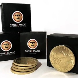 Replica Golden Morgan Expanded Shell (Gimmicks and Online Instructions) by Tango Magic