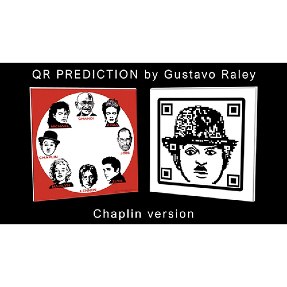 QR PREDICTION CHAPLIN (Gimmicks and Online Instructions) by Gustavo Raley