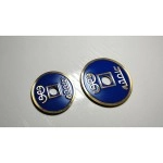 CHINESE COIN BLUE LARGE by N2G