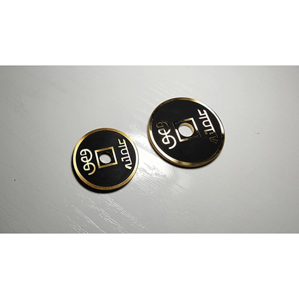 CHINESE COIN BLACK LARGE by N2G