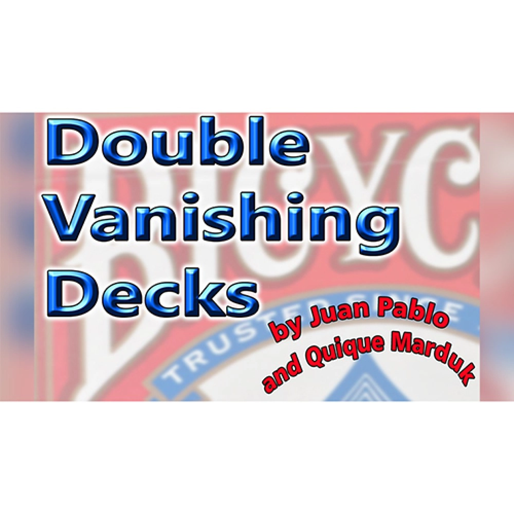 DOUBLE VANISHING DECKS by Juan Pablo & Quique Marduk