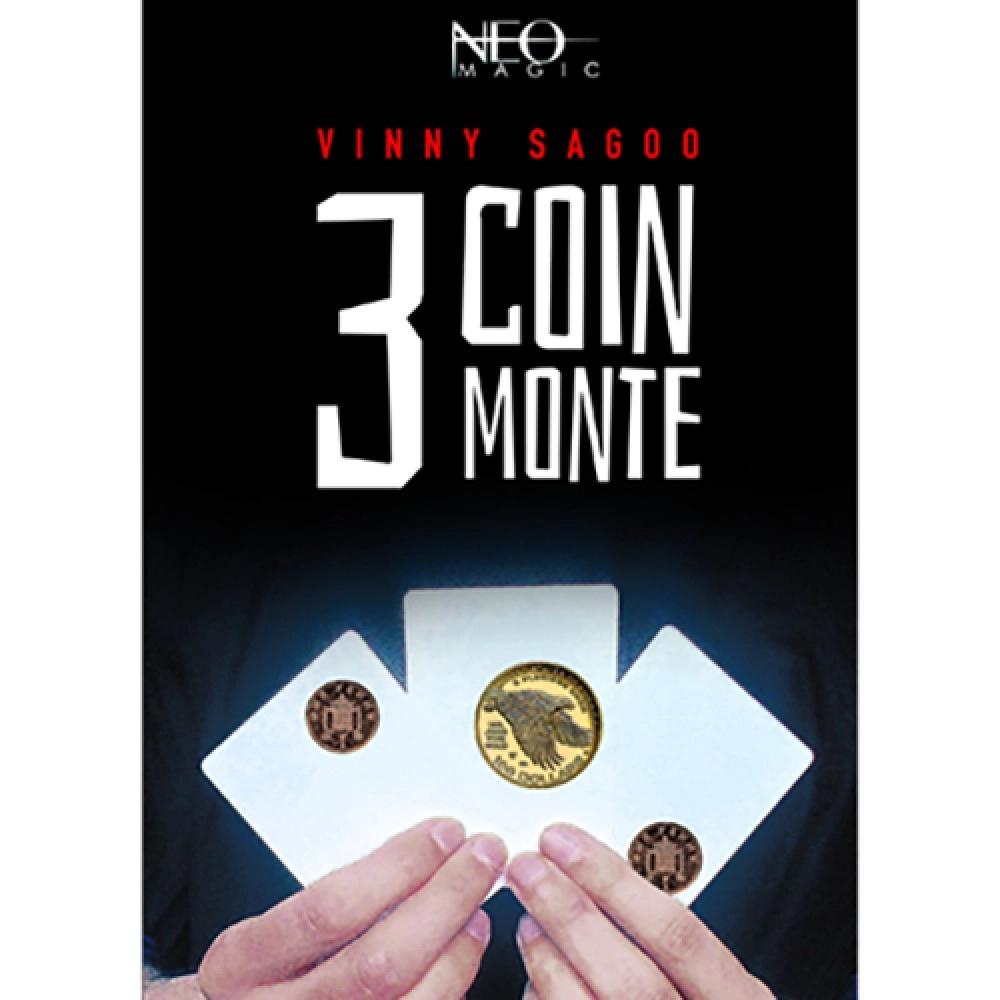 3 COIN MONTE (Gimmicks and Online Instructions) by Vinny Sagoo