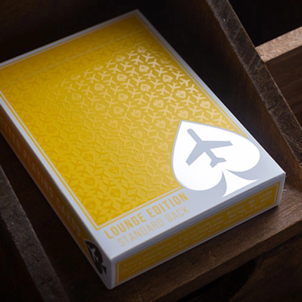 Mazzo di carte Lounge Edition in Taxiway Yellow by Jetsetter Playing Cards