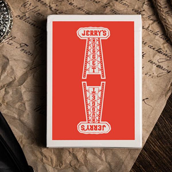Mazzo di carte Jerry's Nugget (Atomic Red) Marked Monotone Playing Cards