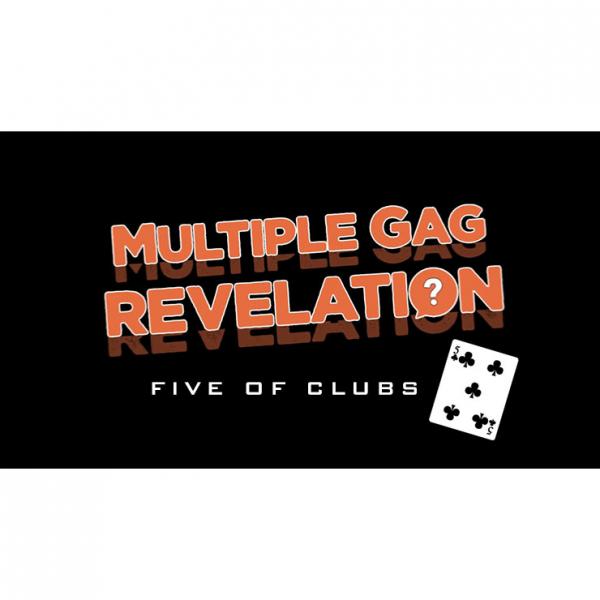 MULTIPLE GAG PREDICTION FIVE OF CLUBS by MAGIC AND TRICK DEFMA