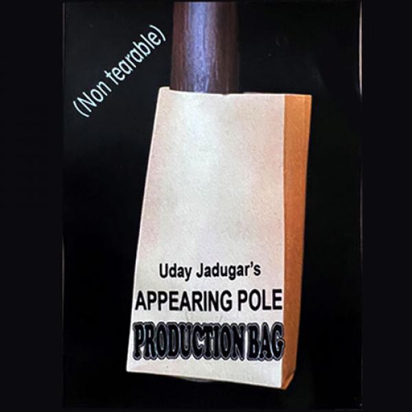 APPEARING POLE BAG BROWN (Gimmicked / No Tear) by Uday Jadugar