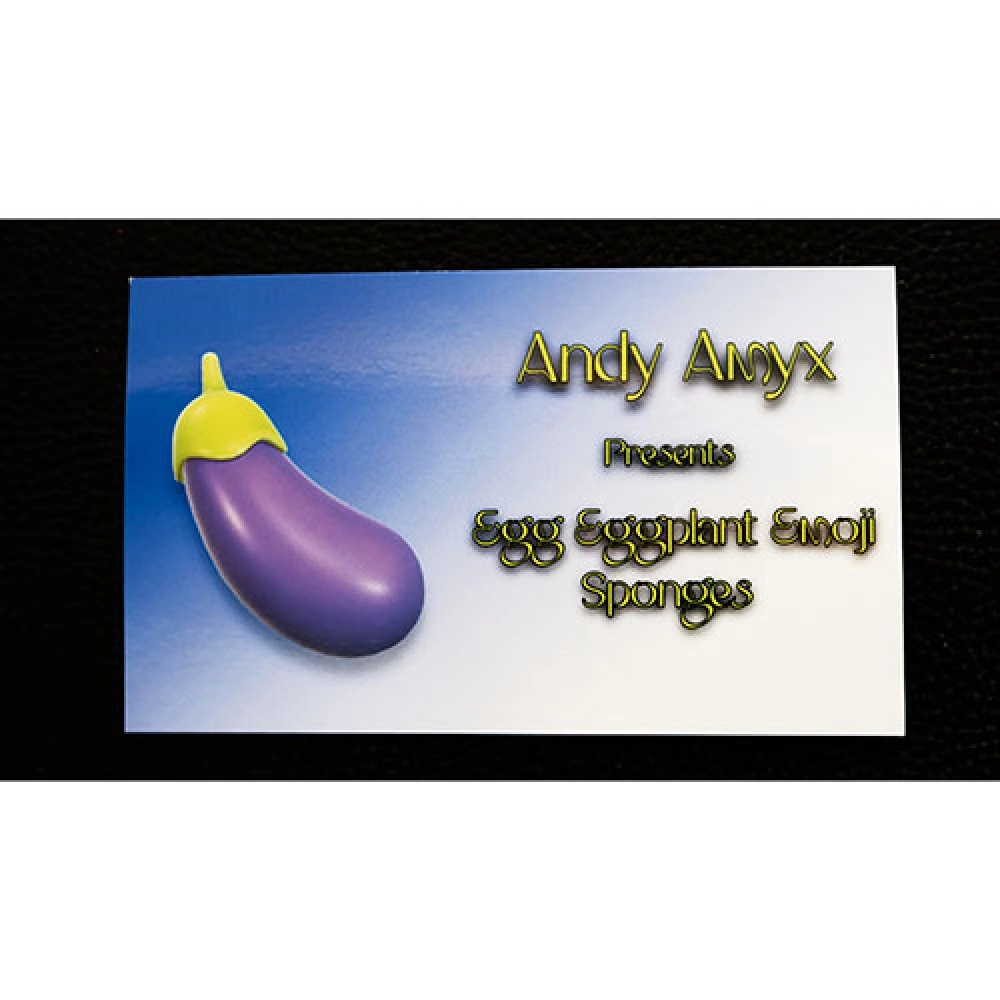 Sponge Emoji EGGPLANT (4PK.) by Andy Amyx