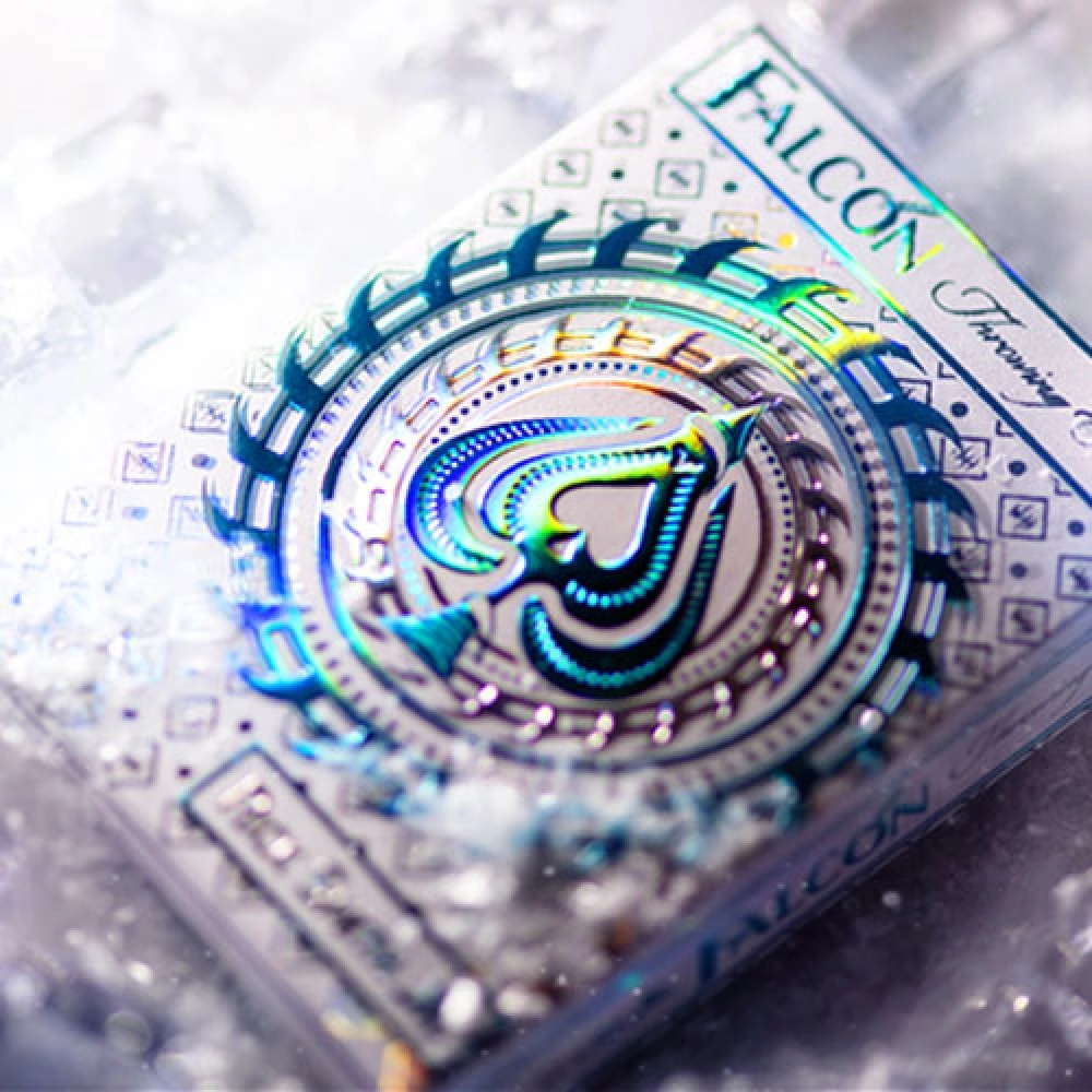 Mazzo di carte Ice Falcon Throwing Cards (Foil) by Rick Smith Jr. and De'vo