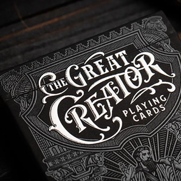 Mazzo di carte The Great Creator: Sky (Silver Foil) Edition Playing Cards by Riffle Shuffle