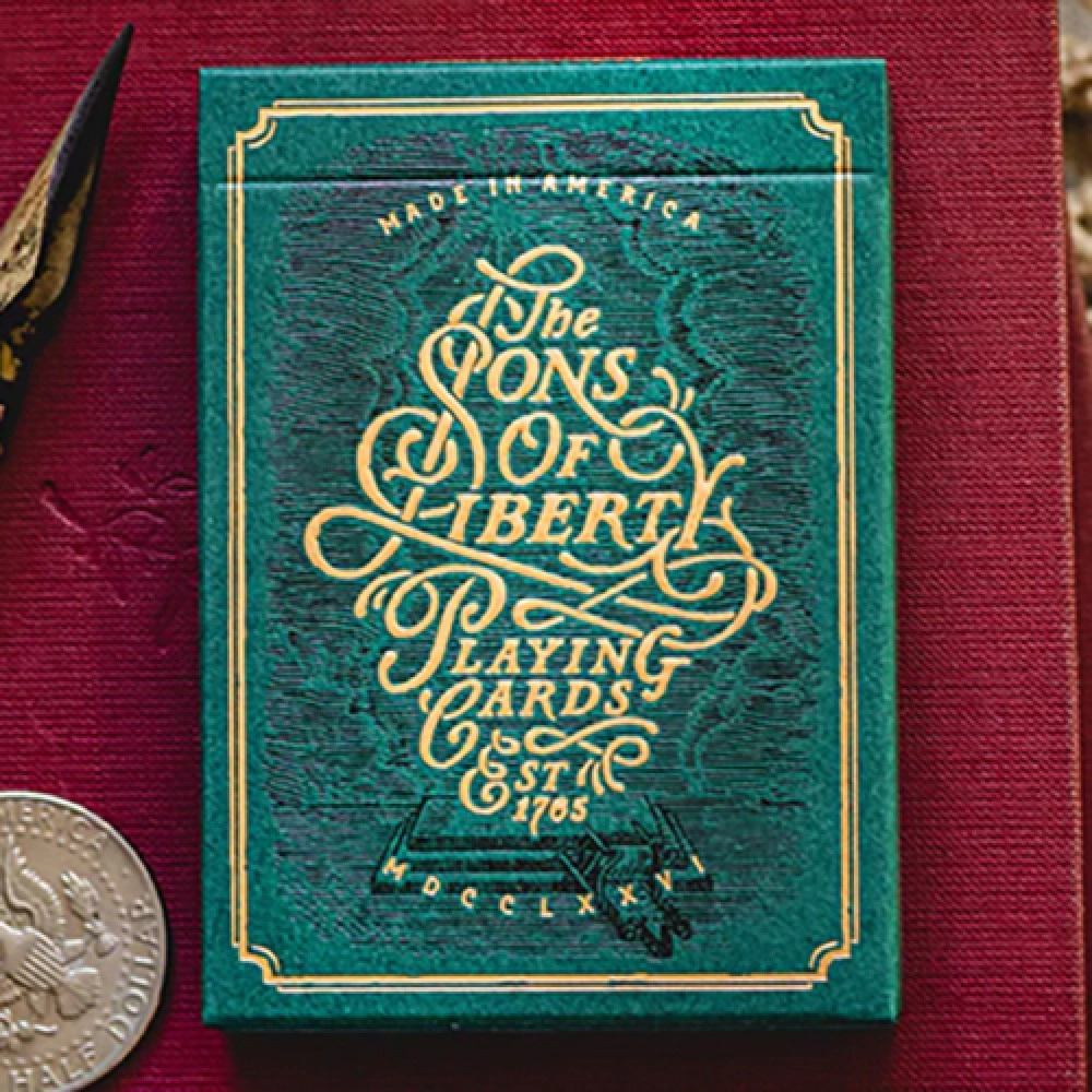 Mazzo di carte Sons of Liberty (Green) Playing Cards
